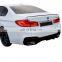 Rear Wing Spoiler Fit For BMW 5 Series G30 Sedan M5 Performance Style Unpainted ABS 2017-2020