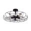 Promotion Modern Style Cage Shade Industrial Antique Wrought Iron Fan Ceiling Light with Good Quality