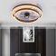 Europe bedroom led ceiling lights fan lamp simple modern dining room integrated fan lamp nordic ceiling fan with light