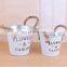 Wholesale Home Decorative Garden Plants Antique Round White Color Hemp Rope Hanging Painting Flower Pots Flower Vase