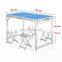 Outdoor Camping Utility Aluminum Table Portable Picnic Table  Adjustable Height With Easy Carry Handle