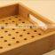 Wholesale Rectangular Empty Breathable Tray Fruit Food Bamboo Wood Tray
