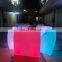 2022 Modern High Quality Event Rental Restaurant Bar Tables Remote Control RGB Colors Nightclub LED Lighted Bar Counter