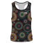100% polyester full custom sublimated singlet with round neck