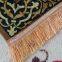 Custom Colorful Mosque Anti Slip Embossed & Colour printing Muslim Prayer Mat Polyester Raschel 1 Ply Prayer Rug