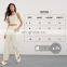 Elastic Waistline Wide Leg Sweatpants For Women Wholesales Sports Fitness Casual Pants With Side Pockets