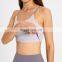 New Hot Sale Top quality Breathable Back Cross Sports In Built Bra Top Workout Fitness Gym Wear Ladies Sexy Straps Yoga Crop Top