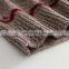 Custom Knit Mock Neck Cashmere Wool Blend Sweater Winter Retro Jacquard Front Logo Casual Style OEM Service Available