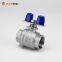 [RUOTENG]  Wenzhou Valve Manufacturer Industrial Stainless Steel BSP BSPT 2PC Butterfly Handle Ball Valve