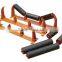 133mm Gold mining belt conveyor troughing idler rollers