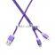 Trending products purple zippered usb cable wholesale  usb for iphone and micro chinese manufcture