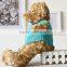 Wholesale Sitting High 27cm Teddy Bear/Plush Brown Teddy Bear Wearing Blue Sweater /Stuffed Toy Teddy Bear