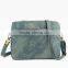 Minandio New Style Messenger Bag High Quality Mens Leather Canvas Messenger Shoulder Travel Men Bag For Sale