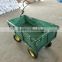 four wheel steel garden cart