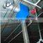 Feeding pan system for poultry farm equipment