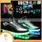 mens dress shoes low cut gold color rechargeable led shoes led lights