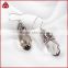 Rich design smoky quartz 925 sterling silver earring, silver jewelry, sterling silver jewelry