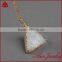 China jewelry manufacturer big stone opal white quartz druzy pendant design