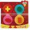 4 different shape grap chunky puzzle star square roundness triangle custom puzzle sheep intelligence toy wooden jigsaw puzzle