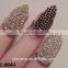 Wholesale False Nail Black/White/Silver Rhinestone Finger Ring New High Quality Nail Jewelry L0044                        
                                                Quality Choice