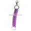 High Quality Polychrome Cord Metal Climbing Hook Keychain for Sale