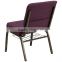 OEM cheap stackable church chairs purple