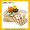Honey Striped Bamboo Cutting Board With Hole