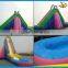 0.55 pvc commercial inflatable water slide with pool