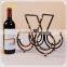 Post-modern abstract art original design colorful iron bottle wine rack
