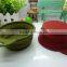 silicone collapsible dog travel bowl with a handle