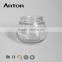 200ml Eco-Friendly Clear glass storage jar with glass lid and sealed ring