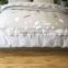 2016 new design light grey floral feather printing embroidery combination duvet cover sets