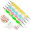 5Pcs/Set High Quality Two-Way Dotting Pen Marbleizing Painting Tool Nail Art Dot Set