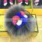 Cute Fahion Car Bag Key Chain Accessary real rex Rabbit Fur Plush Key Ring Tassels Pendant for Handbag Knapsack Black dog monste