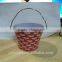 festival decorated tin bucket