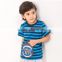 OEM/ ODM Children's T-Shirts black strip 100% cotton with high quality fabric and paint care every inch of your sweetheart skin
