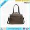 trim leather handle over night women travel business tote bag