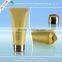 Pearlised Golden Plastic Facial Cleanser Sample Test Tubes