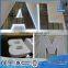 Polished Stainless Steel Sign Backlit Alphabet Letters metal sign