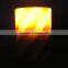 flameless flicking red helix decorative wax led candle with timer function