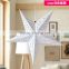 Paper star light pentagram shaped lamp lantern ,hanging star light lanterns with different colors