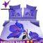 Factory Price Tuberose Purple Flowers 3D Bedding Set Duvet Cover Pictures