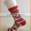 vivid colorful woman sock full color sublimation socks red and white stripe socks