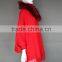Fashion Tassel poncho fur collar wool shawl for ladies