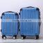 PC+ABS Blue Travel Cabin Luggage Suitcase Set With 3-Dial Combination TSA Lock