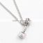 Wholesale fashion fitness barbell dumbbell sport pendant necklace