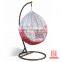 factory price outdoor furniture PE rattan egg shaped swing chair,hanging hammocks with stand,Outdoor Swinging Egg Chair