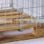 Wooden base container logisitc moving mesh cage with top covers