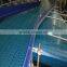 water industry straight running plastic chain conveyor line