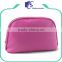 Small pink PU leather cosmetic bag for ladies